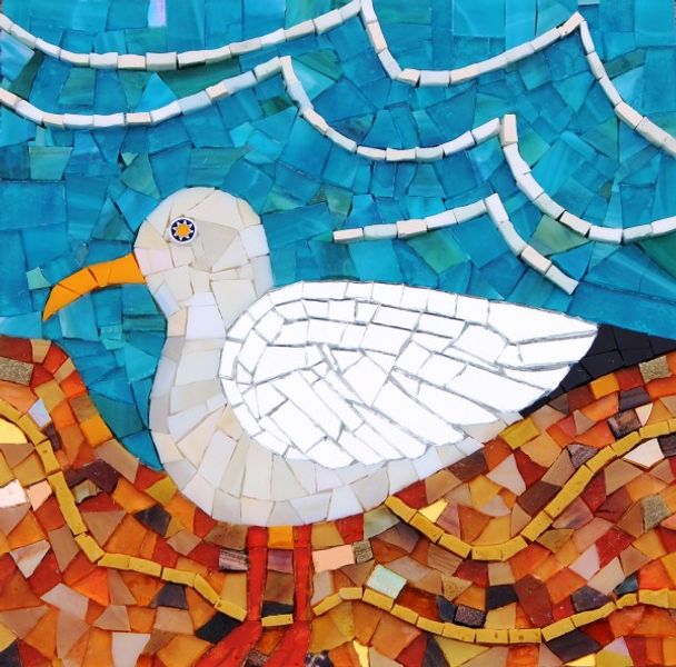 Make a mosaic in my Yorkshire based mosaic classes