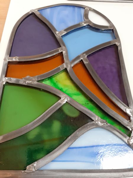 Discovering Stained Glass-  a 2 day course at Greystoke Craft Garden and Barns nr the Lake District 