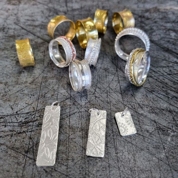 A selection of spinner rings made in one day
