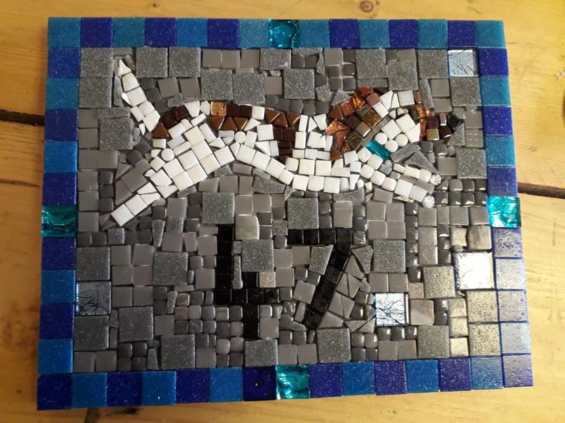 Mosaic Workshop: House Number. Weatherproof Materials