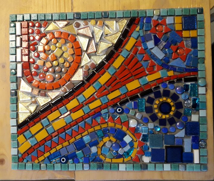 Mosaic Workshop: Working with Colour. Warm/Cool contrast