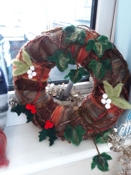 Felted wreath