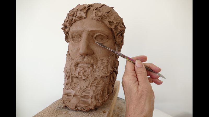modelling Zeus portrait