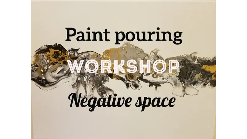 Paint pouring workshop - Negative space