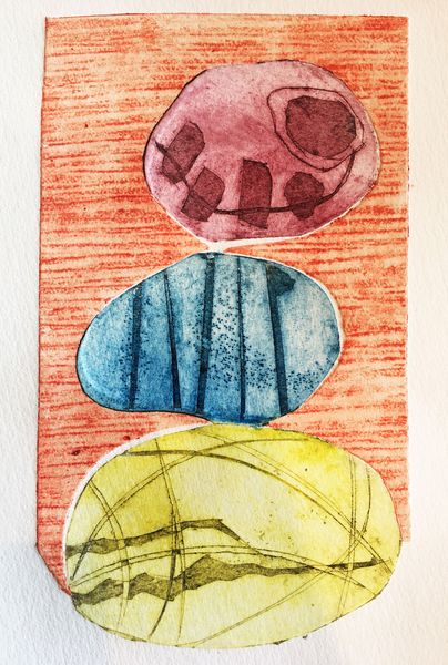 Multiple block collagraph print