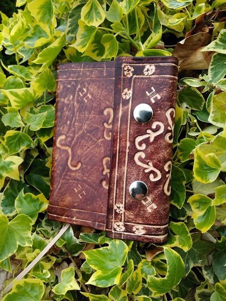 Hand Bound Leather Journal made by a Student.