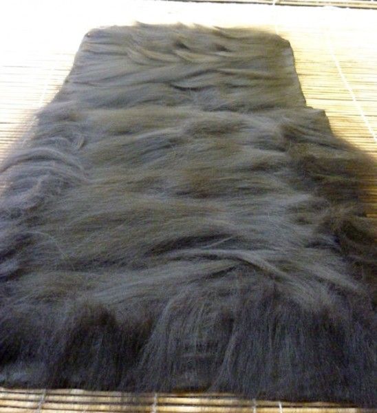 Bag laid out for Felting