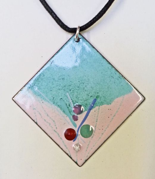 Enamelled Pendant made at a workshop