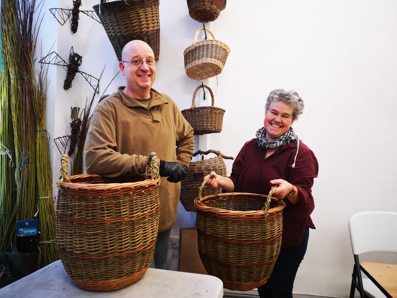 Log baskets from 2 day course