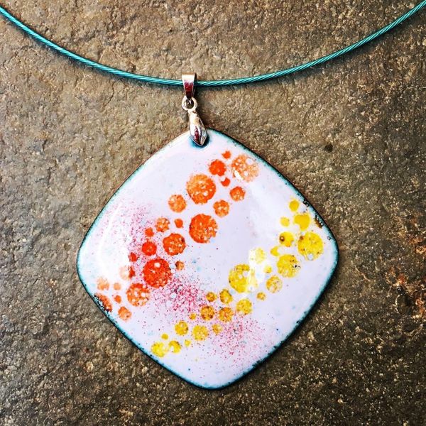 Layering enamel and colours! Just lovely!