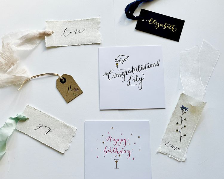 Calligraphy Cards and Tags