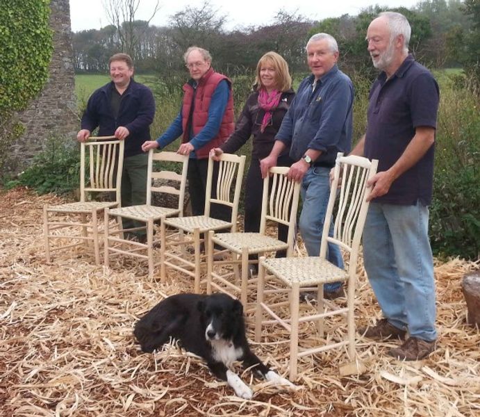 All finished on the green wood chair course!