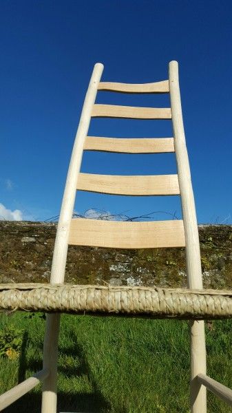 tall ladder back chair made on my spring 2016 green wood chair making course