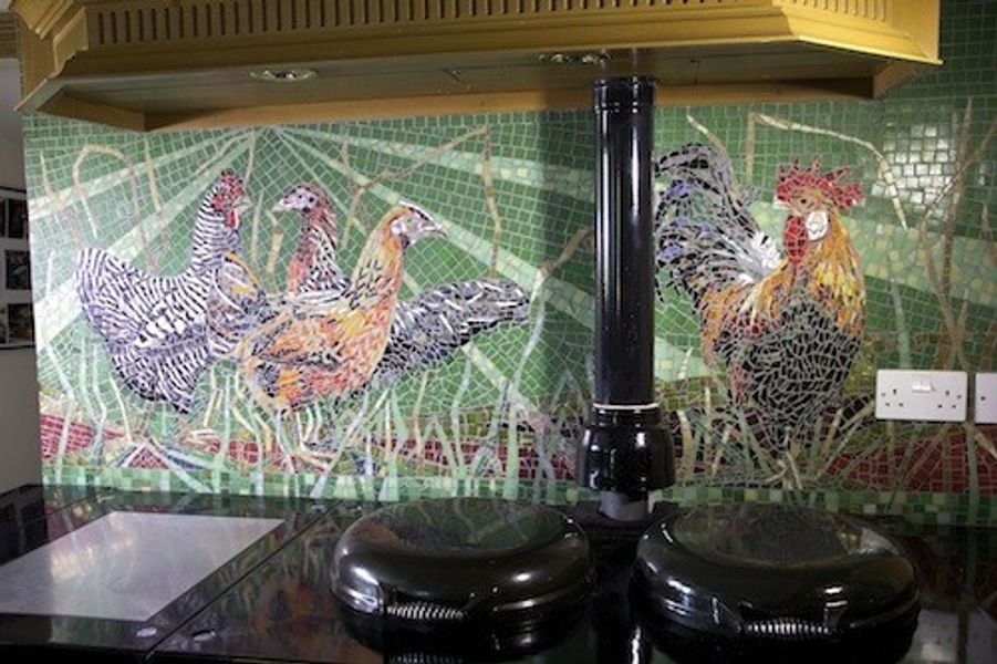 Aga 'Cockerels' Private Commission, Bredon, Tewksbury, Gloucestershire.