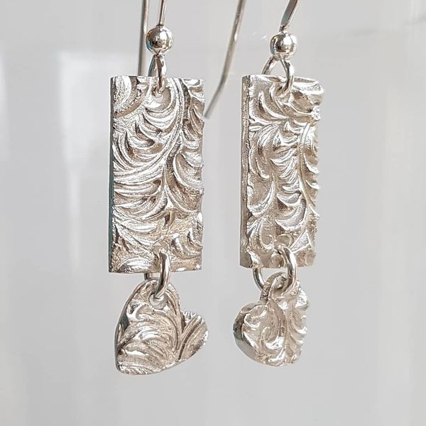 Dee made these earrings on the Silver clay Jewellery for Beginners workshop