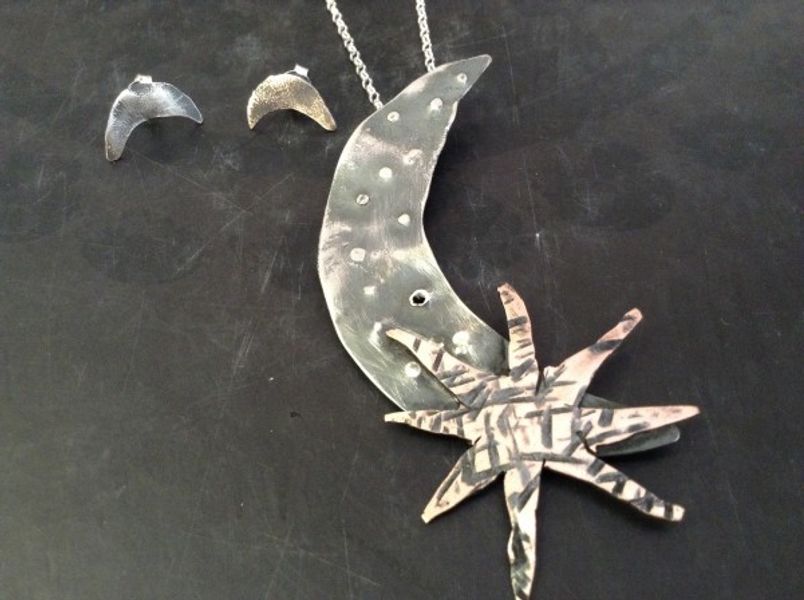 Fantastic creations in oxidised silver and copper