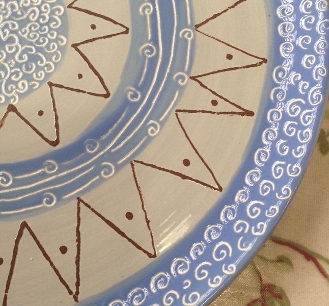 Detail of student's platter