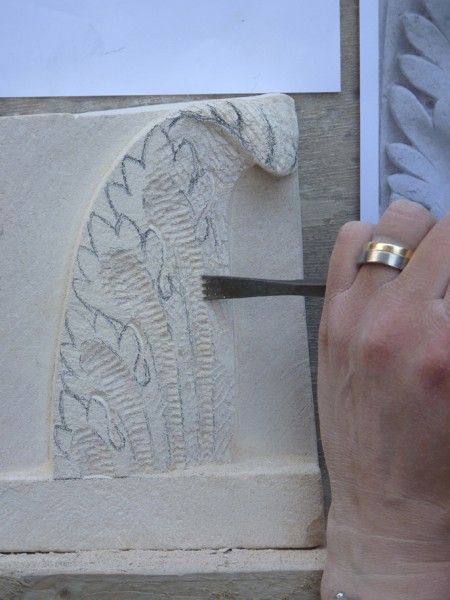 Carving Simple Architectural Motifs in Yorkshire at The Northern Sculpture Centre