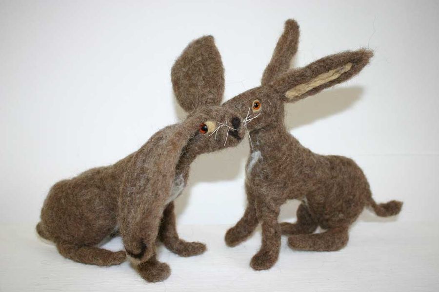 Two hares made by student's