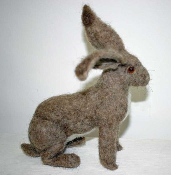 Hare made by student in the workshop