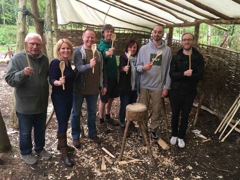 Spoon carving weekend at Greenwood Days