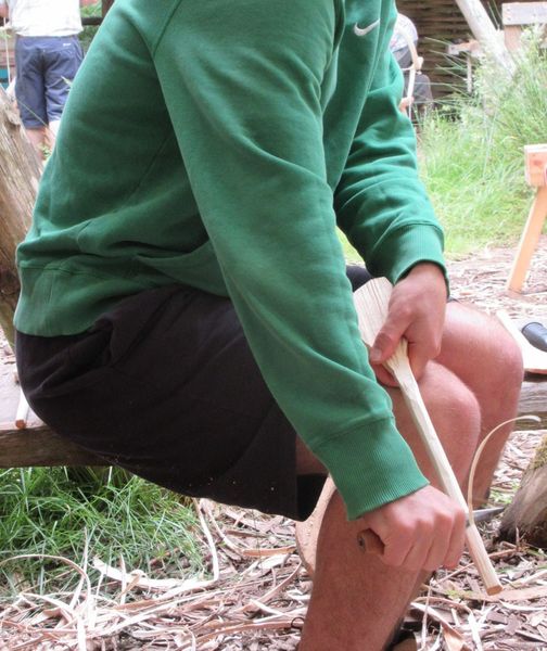 Spoon carving weekend at Greenwood Days