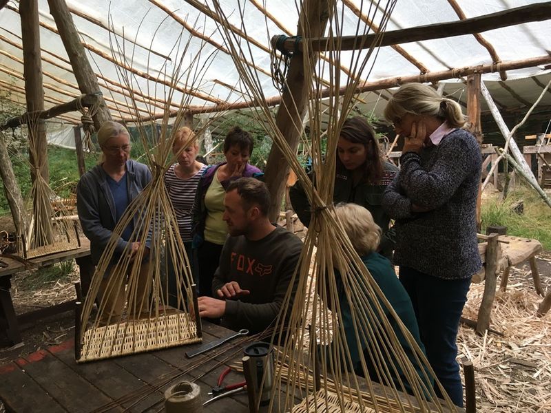 Square basketry at Greenwod Days