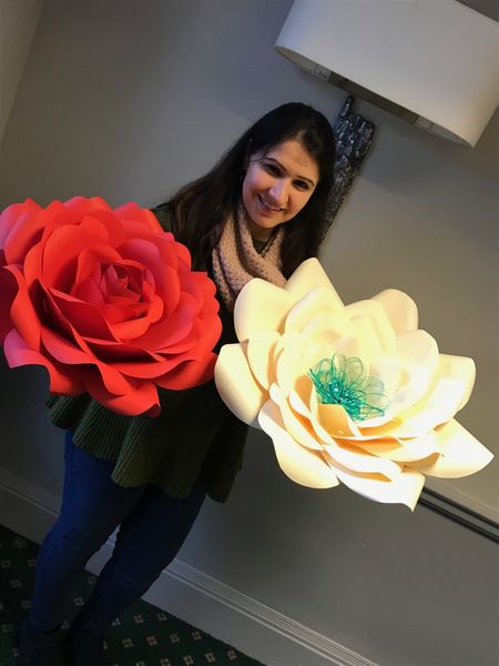 Paper flower classes to book