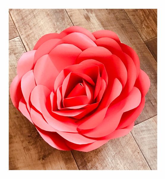 Paper flower rose