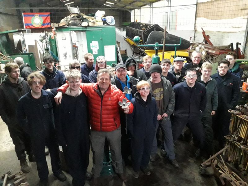 We had 6 Veterans 13 students and REME in the forge for a day. Everyone had a Good day
