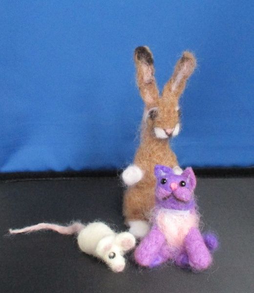 Mouse, cat and hare