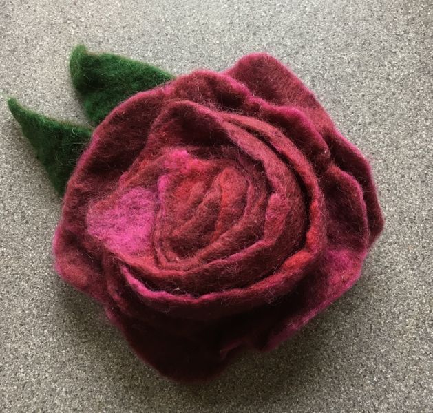 Felted rose