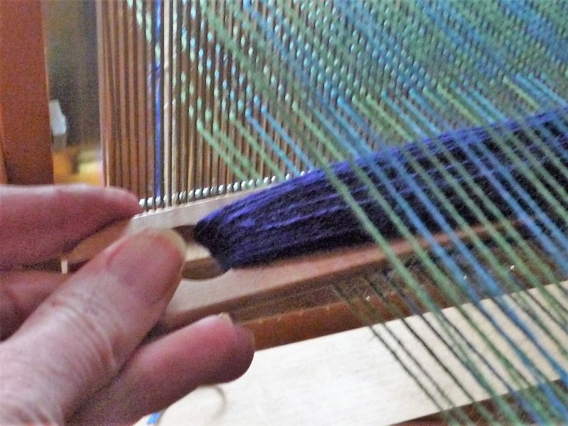 Loom weaving