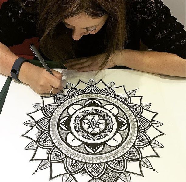 Mandala drawing workshop
