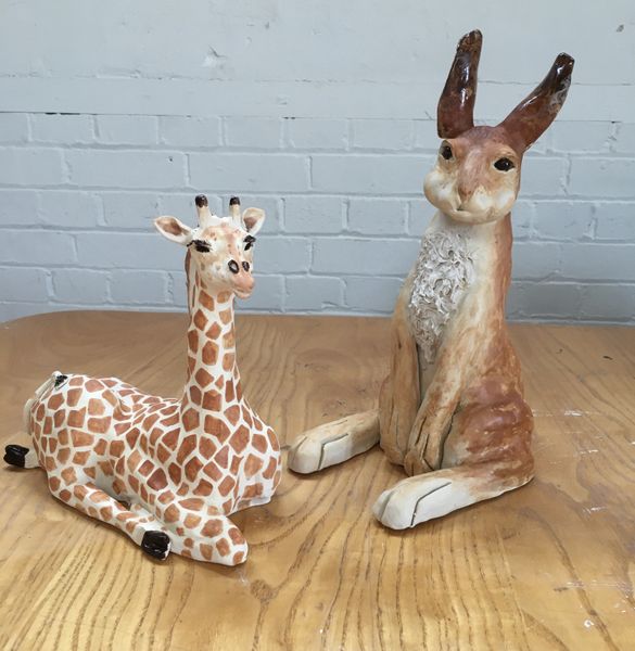 Animal clay sculpture workshops one day
