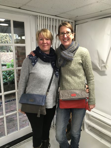 Debbie & Charlie with their finished bags!