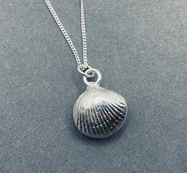 3D Silver Clay Cowrie at Cowshed Creative Craft workshops near Kendal