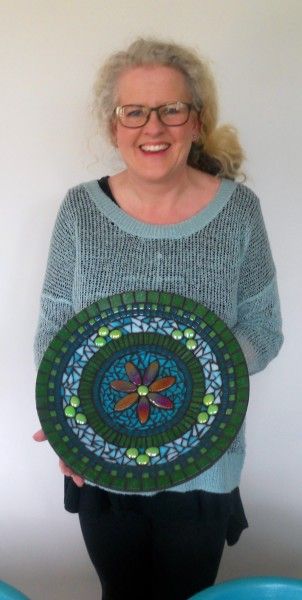 Happy lady with her stunning dish.