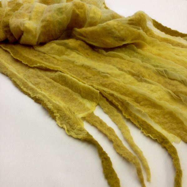 Nuno Scarf Workshop: Students Mustard Stripes scarf