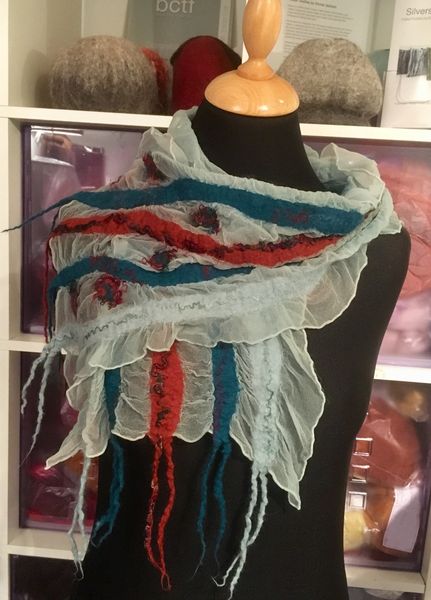 Nuno Scarf Workshop: Students finished scarf