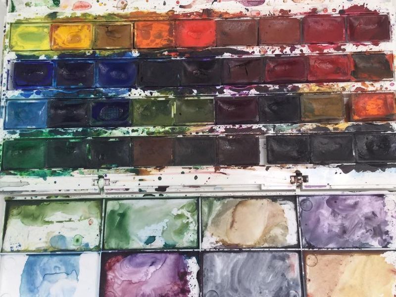 Watercolour painting course in Staffordshire