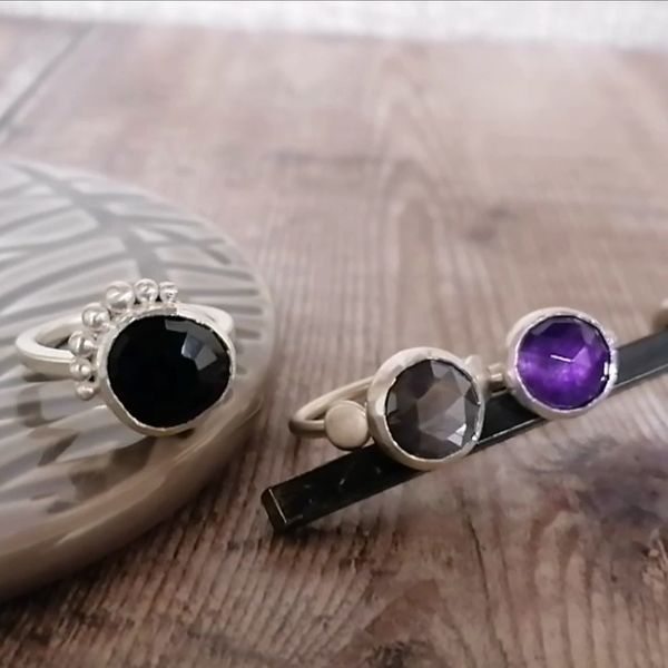 stone set rings with Joanne Tinley Jewellery, Hampshire