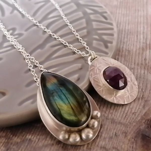 stone set pendant jewellery class with Joanne Tinley Jewellery, Hampshire