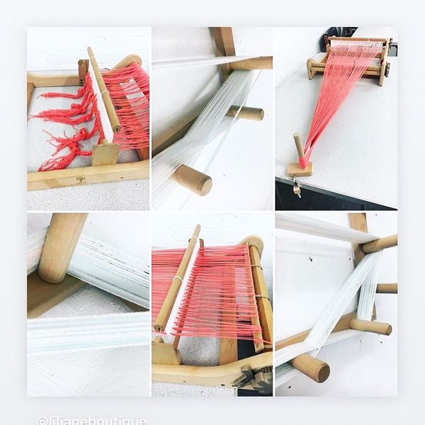 Setting up the rigid heddle looms