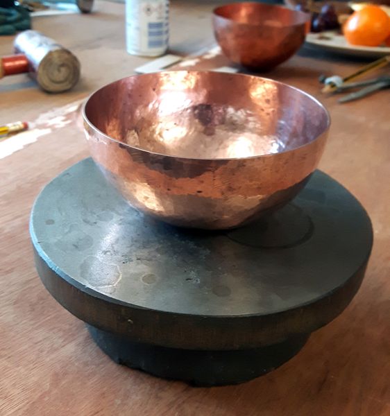 Mark's finished bowl after applying a lick of polish.