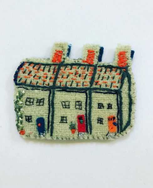 Jill’s hand stitched wool house 