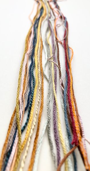 Beautiful hand embroidery threads