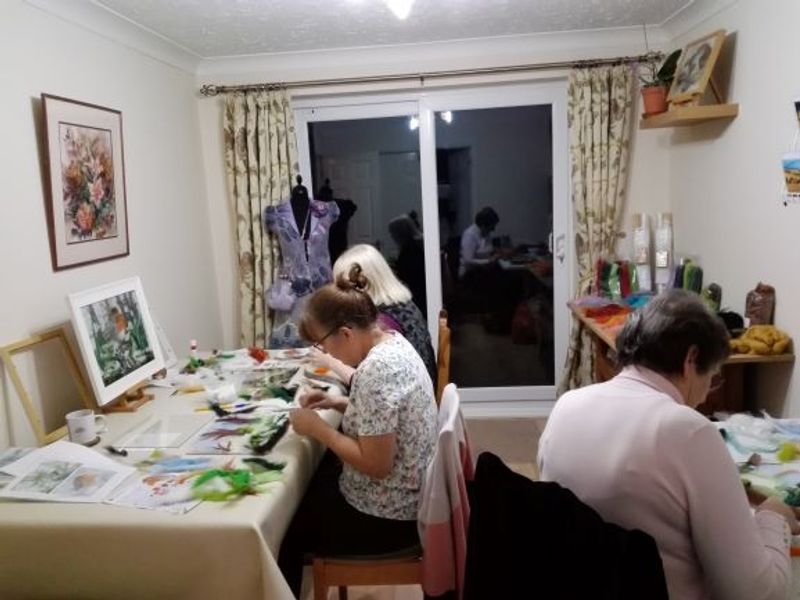 Learn to create a wool painting at an art studio in Kidderminster, West Midlands