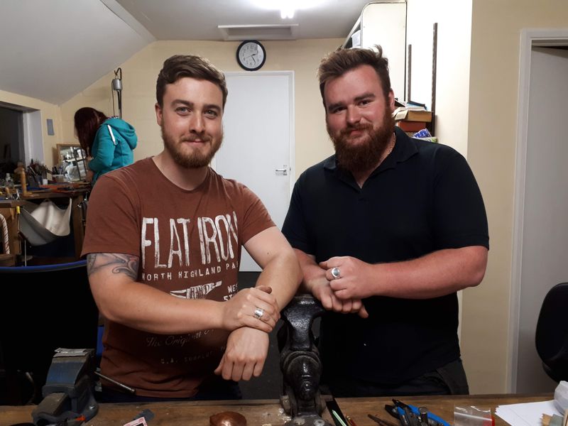 Kingdom Forge Blacksmiths Make Silver rings @ the Brightsmiths Workshops  3