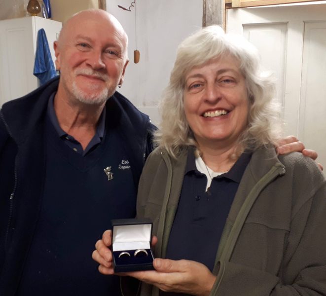 Made their own Silver Handfasting Rings in Suffolk